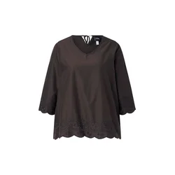 Ulla Popken Bluza temno rjava