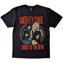Mötley Crüe Vintage World Tour Devil Black XL Majica