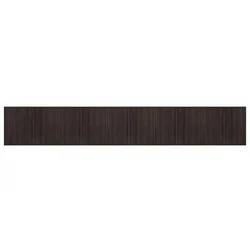 Vidaxl Preproga pravokotna temno rjava 80x1000 cm bambus