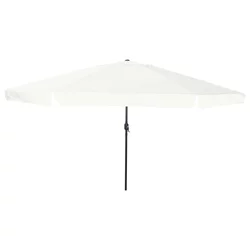 Vrtni suncobran Pijesak 394 x 394 x 248 cm Poliester i čelik