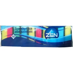 Zen sunđer sa abrazivom  10KOM