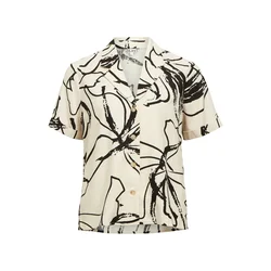 OBJECT Bluza OBJSanne kremna/črna