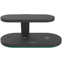 CANYON wireless charger WS-501 15W 5in1 UV Black
