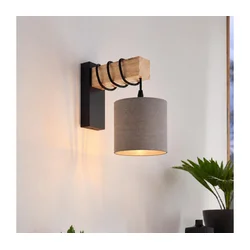 BRILAGI - Zidna svetiljka NUBILA 1xE27/60W/230V braon/crna/antracit