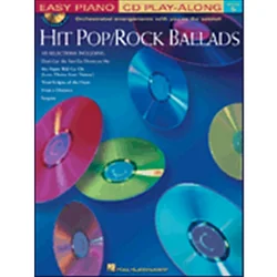 HIT/ROCK BALLADS EASY piano  PLAY ALONG +CD