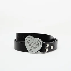 Pas HUMAN MADE Leather Buckle Belt Silver M