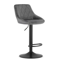 MODERNHOME ModernHome Barska stolica Kast grey velvet