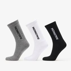 Salomon Everyday Crew Socks 3-Pack Black/ White S