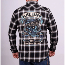 Moška srajca BLACK HEART - BANDANA SKULL - ČRNA - 8956