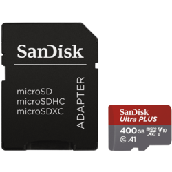 microSDXC Ultra 400GB (A1 / UHS-I / Cl.10 / 100MB/s) + Adapter