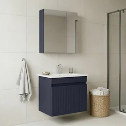 HANAH HOME Kupatilski ormarić sa umivaonikom i ogledalom (2 komada) Tivoli 65 691