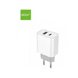 GOLF GF-U33 Kućni punjač, 30W, PD, Brzi, Beli