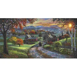 Sunsout - Puzzle Panorama kmetije Sleepy Hollow - 500 kosov