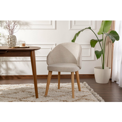 HANAH HOME Set 2 stolice Bentley White Light Oak
