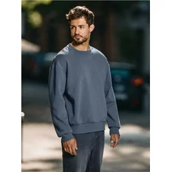 Sinsay - Majica s kapuljačom Basic - grey blue
