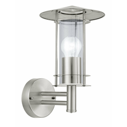 Eglo Lisio  spoljna zidna lampa/1, e27, inox/staklo