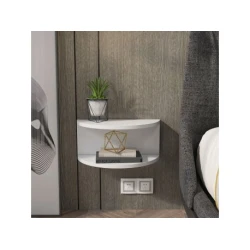 HANAH HOME Noćni ormarić Bella White