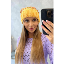 Womens cap Feba K330 mustard