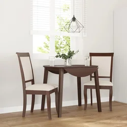 Vidaxl Jedilni stoli z blazinami 2 kosa Brown Solid Wood Rubber