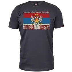 011Shop Muška majica kratkih rukava Srpska Sparta, Tamnosiva