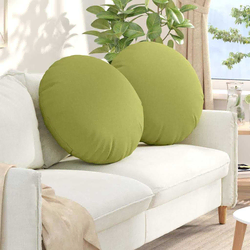 Jastučići za sjedenje 2 pcs Svijetlo zelena O80 x 29 cm tkanina