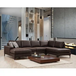 Atelier del Sofa Ugaona garnitura 90x90x155cm Braon
