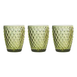 Tognana Set od 3 čaše Diamond, 26 cl, Zelene