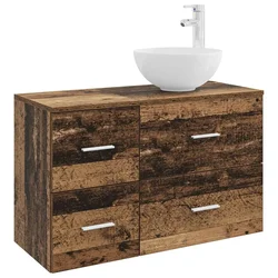 Set namještaja za kupaonicu 2 pcs Staro drvo Konstruirano drvo