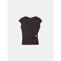 Dilvin Bluza temno rjava