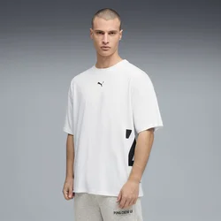PUMA Graphics Training Tee Oversized Men, Clothing, White, S