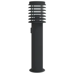 Vanjska podna svjetiljka sa utičnicom crne 60 cm čelična