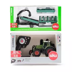 SIKU Control - RC traktor Fendt 939 s upravljačem + zelena prikolica Oehler 1:32