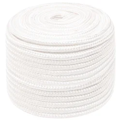 vidaXL Večnamenska uporabna vrv 14 mm 100 m Bela PP