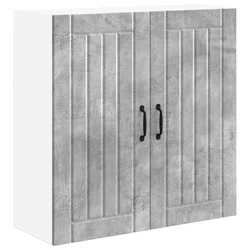 Vidaxl Omarica na steni LUCCA Betonsko siva 80 x 31 x 80 cm