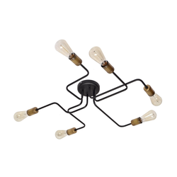 LED plafonski luster TUBE 6xE27/15W/230V