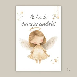 Magneti “Neka te čuvaju anđeli” – nježna uspomena za krštenje, rođenje i posebne trenutke