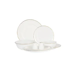 Madame Coco Porcelanski set za ručavanje za 6 osoba Edmon, 30 delova, Beli