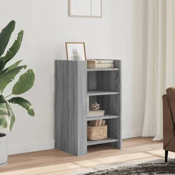 Komoda siva boja hrasta 45x35x75 cm od konstruiranog drva