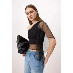 Trendyol Milla Ženska bluza, Crna