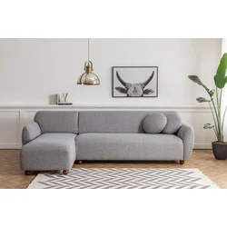 Atelier del Sofa Ugaona garnitura Eddy 162x273cm, Svetlosiva