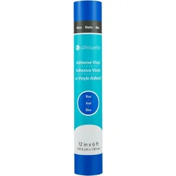 Silhouette Matte Removable Vinyl - 30,5 cm x 1,8 m - Blue