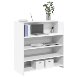 Recepcijski stol Bijeli 100x50x103,5 cm Inženirsko drvo