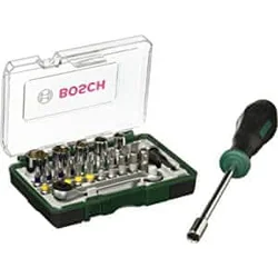 Bosch 27-delni set mini čegrtaljke + ručni odvrtač 2607017331