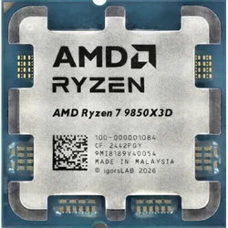 AMD Ryzen 7 9850X3D tray