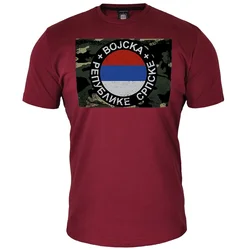 Muška majica kratkih rukava Vojska Republike Srpske, Bordo