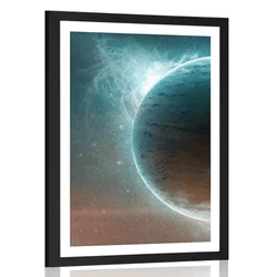 Plakat s paspartujem neskončno vesolje - 60x90 white