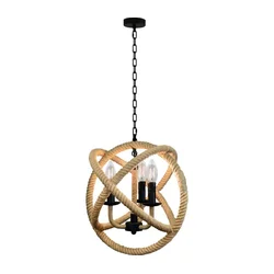 LED luster na lancu ROPE GLOBO 3xE14/4,3W/230V