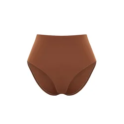 Trendyol Brown High Waist Regular Bikini Bottom