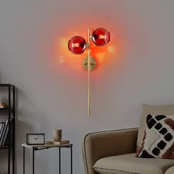 Opviq Zidna lampa Benek-15-14421, 35x25x72cm, IP20, Zlatna boje