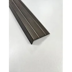 Kotna aluminijasta letev 25 x 10 mm temno rjava